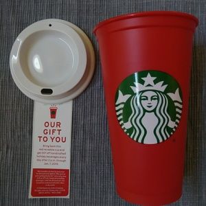 Starbucks 2018 LE Red Holiday Cup (coupon expired)